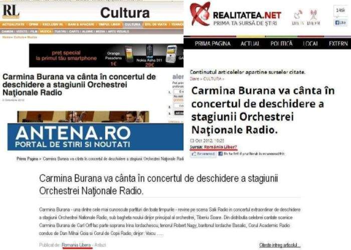 Breaking News! Carmina Burana şi-a anulat concertul din România
