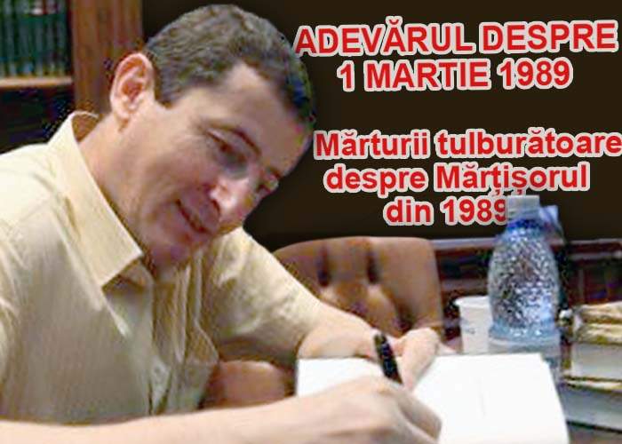 Grigore Cartianu lansează încă o carte-document: „Adevărul despre 1 Martie 1989”