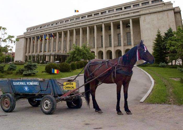 Căruţa ceremonială din Caracal a fost adusă la București, ca să transporte noii miniştri la Palatul Victoria