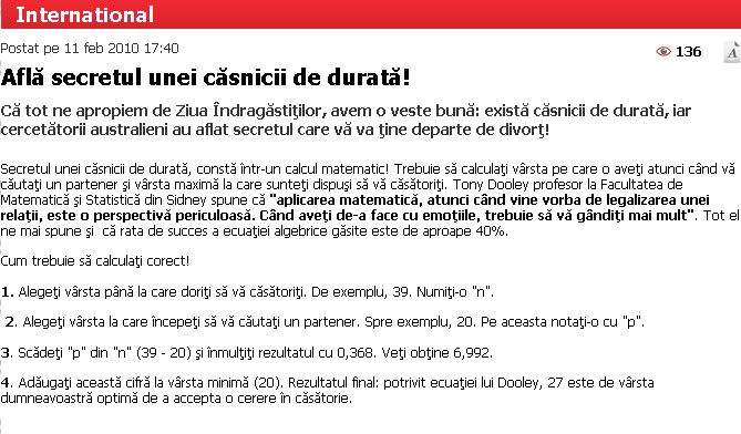 „Secretul unei căsnicii de durată”