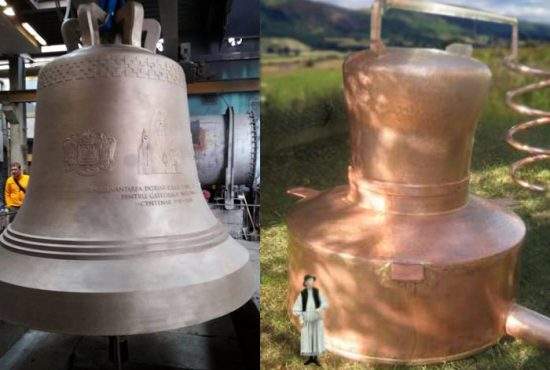 Opulenţă! Un gospodar din Bihor are un cazan de ţuică mai mare decât clopotul Catedralei Neamului
