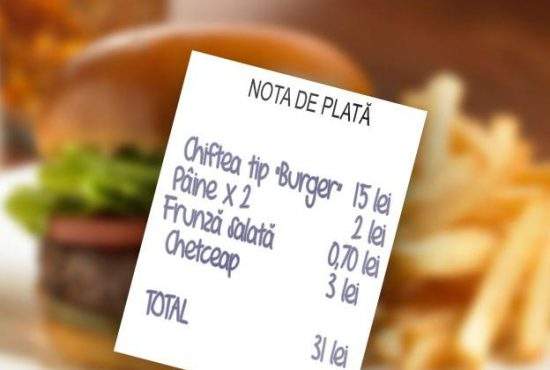 A apărut primul burger autentic românesc! Chifla, ketchup-ul și șervețelele se plătesc separat