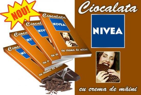 Ciocolată Nivea cu cremă de mâini