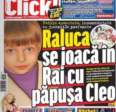 Click! minte, fetiţa împuşcată în cap nu se joacă cu păpuşa Cleo în Rai