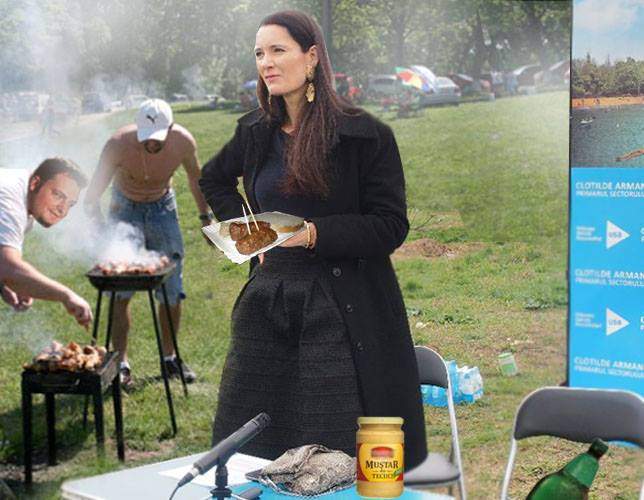 Chiar că e româncă! Clotilde Armand mănâncă micii cu muştar de Tecuci, nu cu muştar de Dijon!