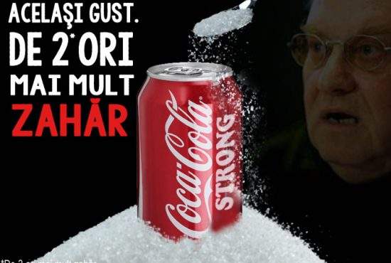 S-a lansat Coca-Cola strong, care conţine de două ori mai mult zahăr decât cea normală