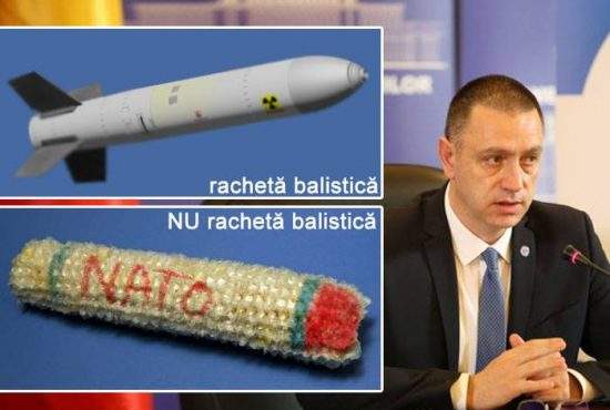 Ministrul Apărării se corectează: Cocenii vopsiţi de la Deveselu nu sunt rachete balistice, ci doar de interceptare