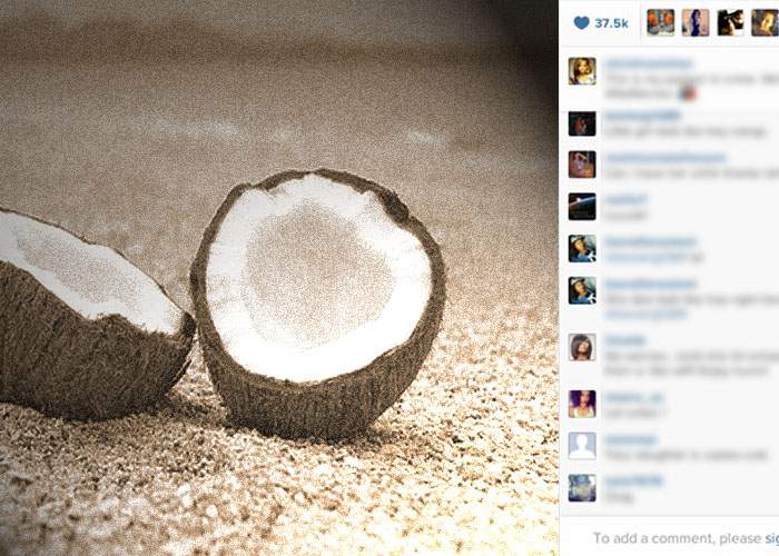 Naufragiat pe o insulă pustie, un hipster pune de 2 ani pe Instagram numai poze cu nuci de cocos