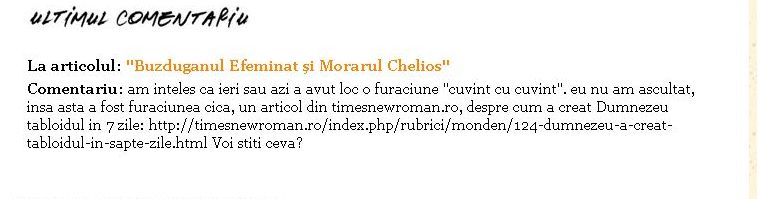 comment