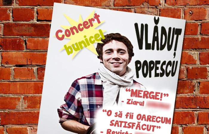 Primul cântăreț onest din România anunță un concert nu „extraordinar„ ci „bunicel” de Crăciun
