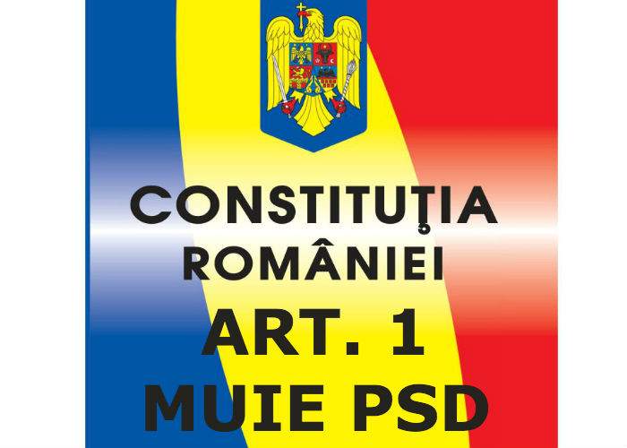 Se strâng semnături pentru modificarea Constituţiei. Articolul 1 va fi completat cu ”MUIE PSD”