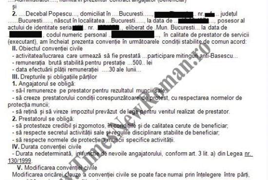 Foto! Avem dovada: Antena 3 angajează protestatari cu contract de prestări servicii