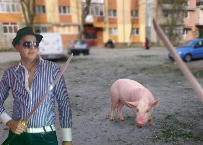 Decembrie e luna în care în Craiova săbiile ninja se folosesc mai mult pe porci decât pe oameni