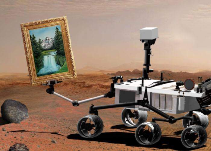 Robotul Curiosity a descoperit pe Marte încă două tablouri ascunse de ministrul Darius Vâlcov