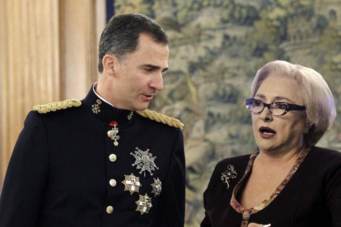 Dăncilă s-a contrazis o oră cu regele Spaniei spunând că Goya nu e pictor, ci solistul de la Voltaj