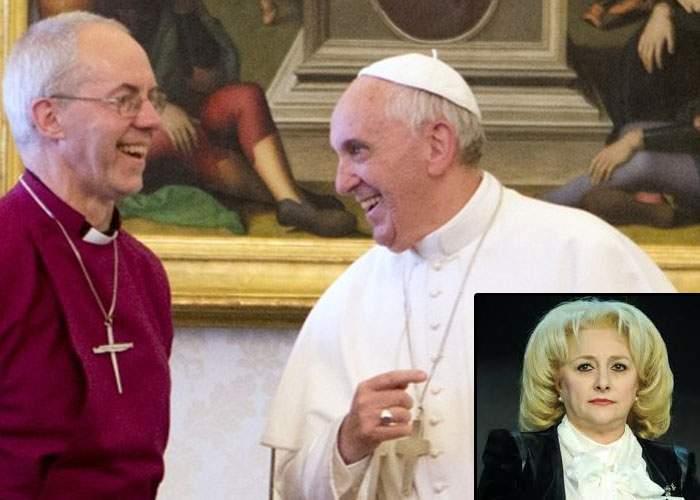 Viorica Dăncilă se laudă că a primit de la Papă titlul onorific de „Papio hamadryas”