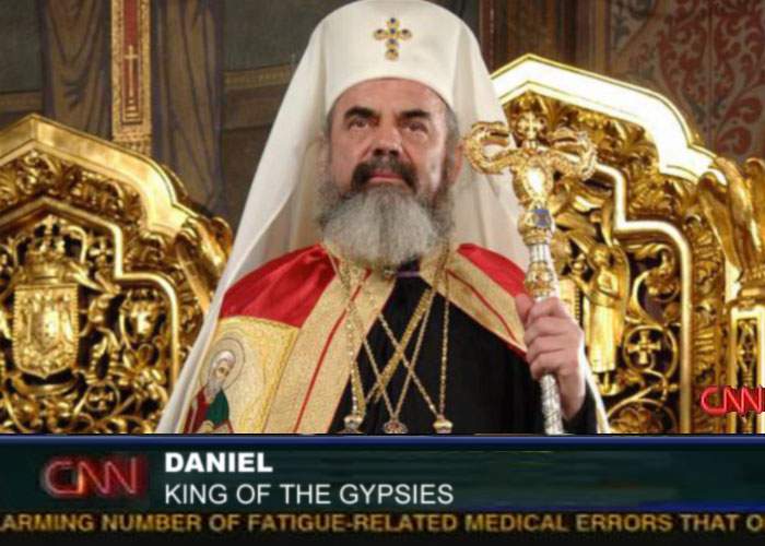 Veşmintele de aur nasc confuzii! CNN l-a prezentat drept noul rege al ţiganilor pe Patriarhul Daniel