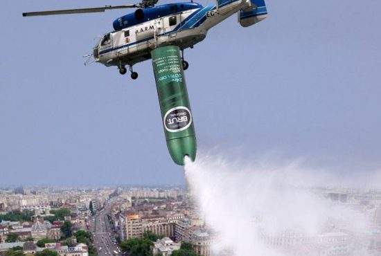 Așa da! Primăria va trimite elicoptere să împrăștie deodorant peste București