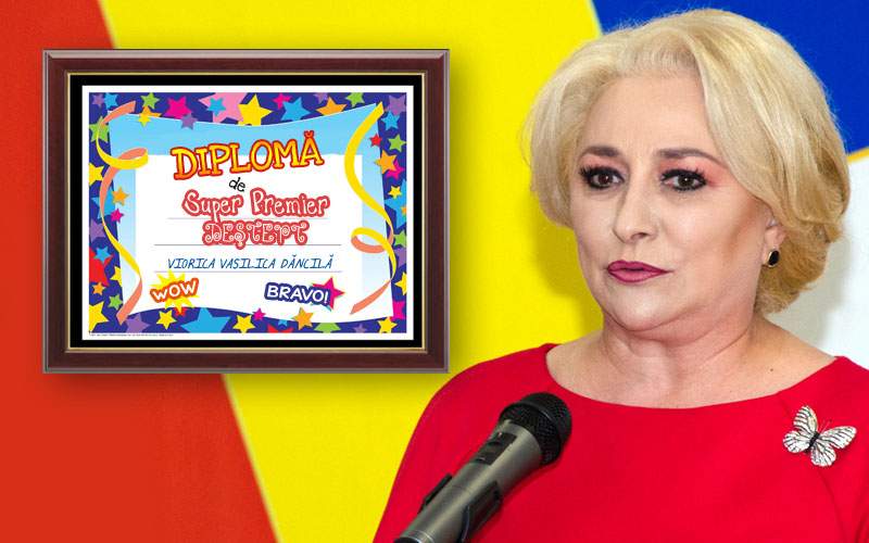 Dăncilă asigură românii că diploma ei de “Super Premier Deştept” nu e falsificată