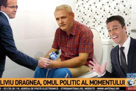 Antena3, amplu interviu cu Dragnea din baie, unde presa soroşistă n-are curaj să intre