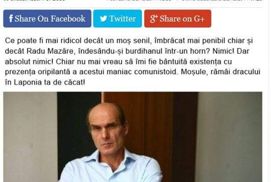 Anul ăsta Moș Crăciun nu mai vine, după ce a fost jignit dur într-un editorial de CTP