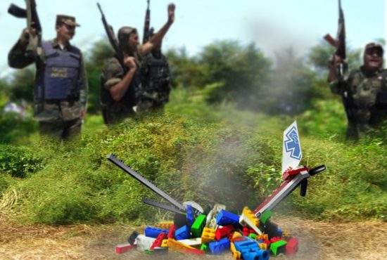 Armata statului Liechtenstein a doborât un elicopter LEGO