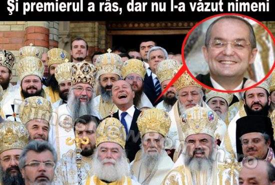 Fotografia anului: Emil Boc râzând în hohote în spatele lui Băsescu