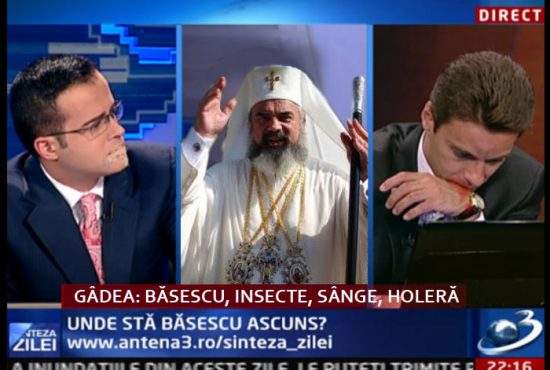 Patriarhul Daniel, chemat de urgenţă să-i exorcizeze pe moderatorii “Sintezei zilei”