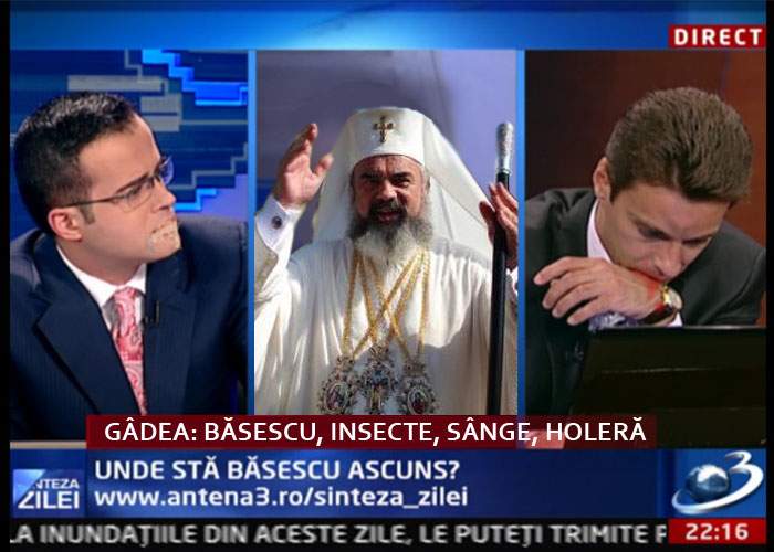 Patriarhul Daniel, chemat de urgenţă să-i exorcizeze pe moderatorii “Sintezei zilei”