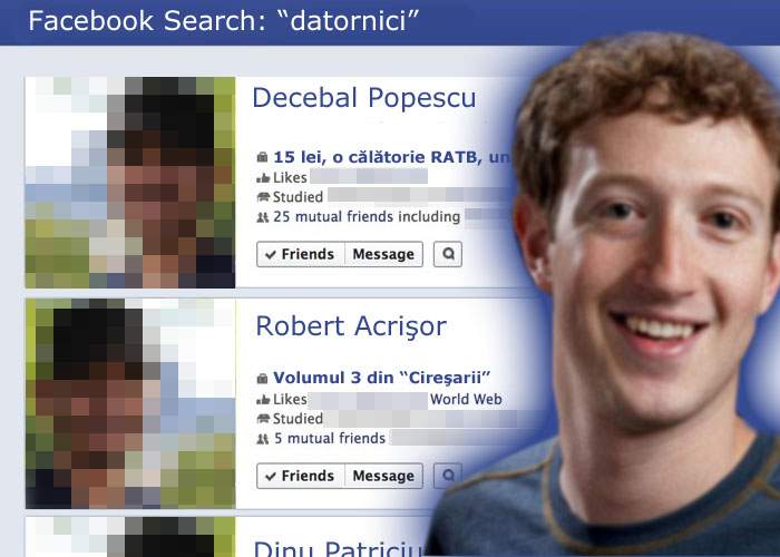 Facebook Search a detronat deja Google! Secretul: îţi găseşte prietenii care îţi datorează bani