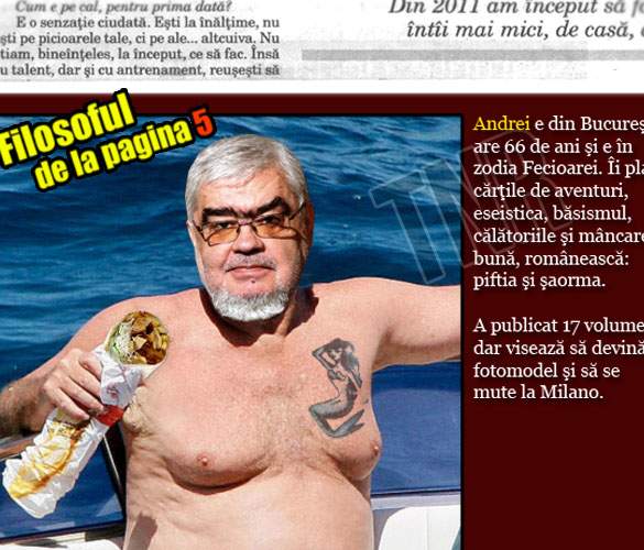 Cei mai mari gânditori ai ţării, topless! Dilema Veche introduce rubrica “Filosoful de la pagina 5”