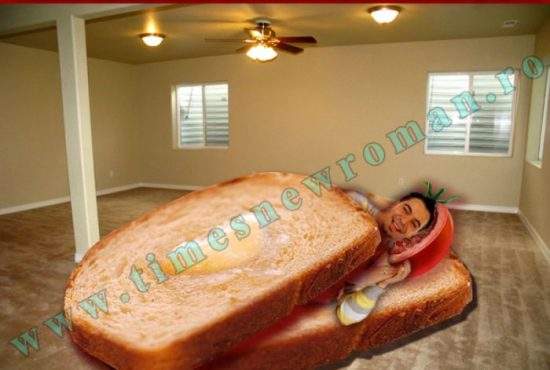 Foto exclusiv: Florin Salam doarme între două felii de pâine