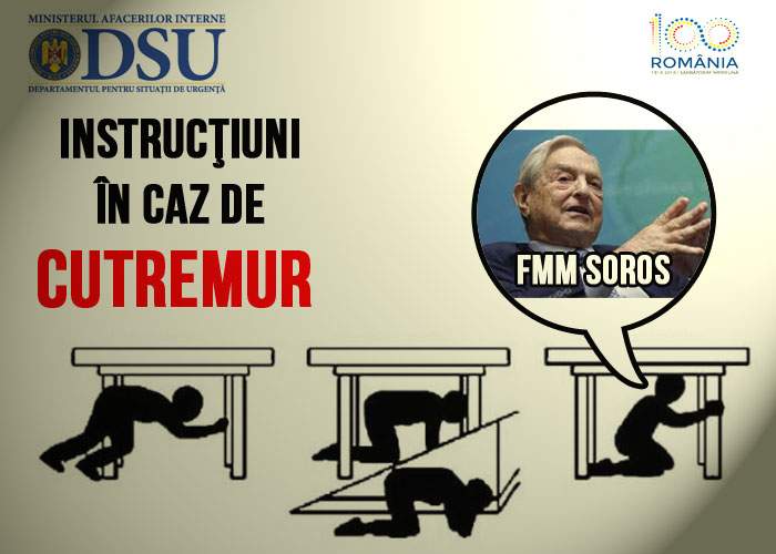 Situaţie alarmantă! Doar 5% dintre români ştiu ce să facă în caz de cutremur: să dea vina pe Soros