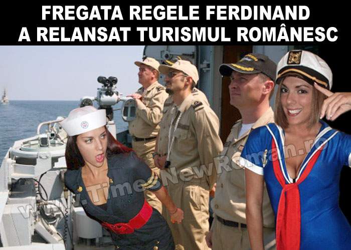 Fregata „Regele Ferdinand” s-a întors în port să mai ia băutură