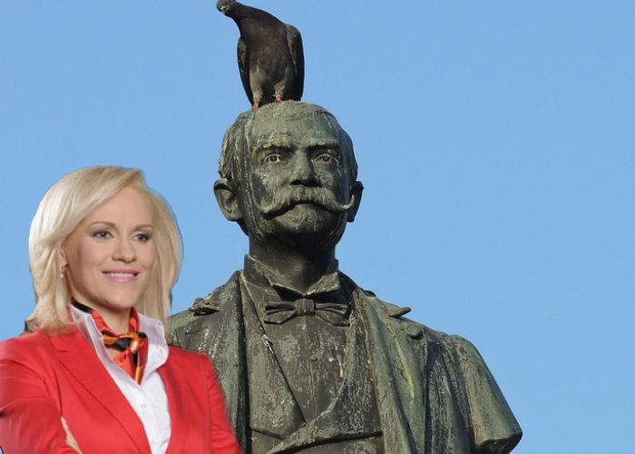 Ca să nu mai spună lumea că statuile sunt inutile, Firea le redenumeşte ”WC-uri pentru porumbei”