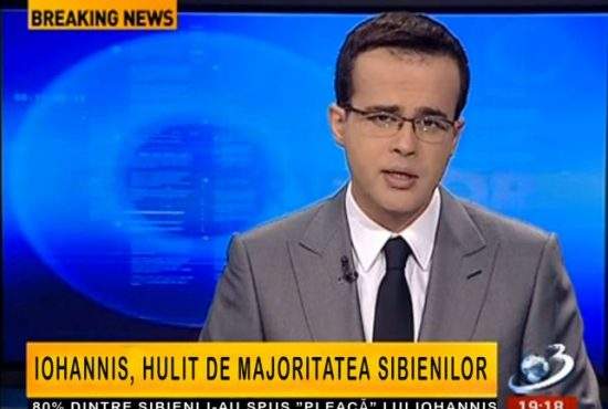 Antena3: ”Sibienii îl urăsc pe Iohannis! Așa se explică că 80% au votat ca să scape de el ca primar”