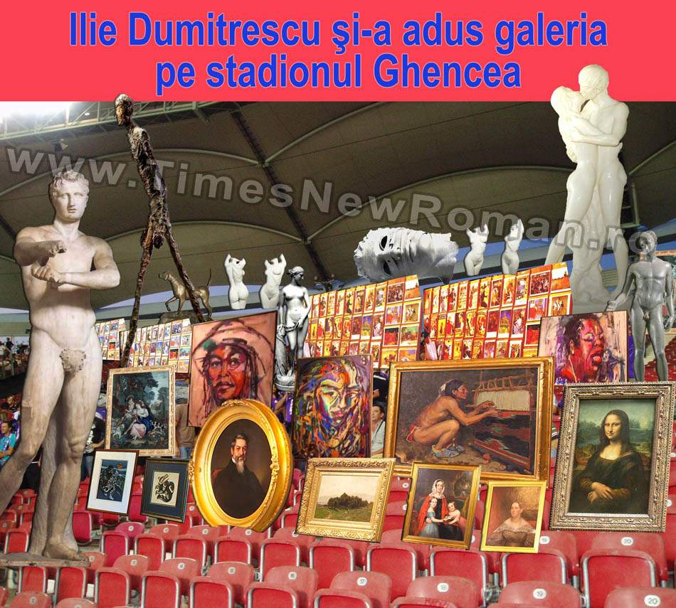 Ilie Dumitrescu: „N-am nevoie de suporteri, o să aduc pe stadion galeria mea de artă”