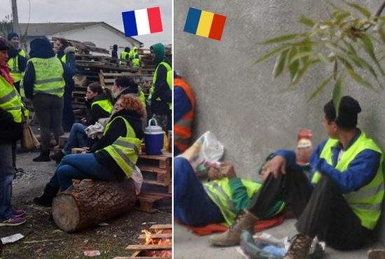 Franţa ne-a copiat? Drumarii români poartă veste, încurcă traficul şi cer bani de prin ’90