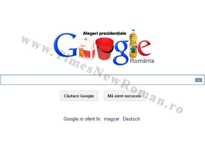 Foto! Google celebrează alegerile din România printr-un logo special