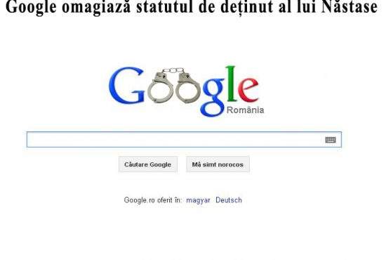 Google omagiază statutul de deţinut al lui Adrian Năstase