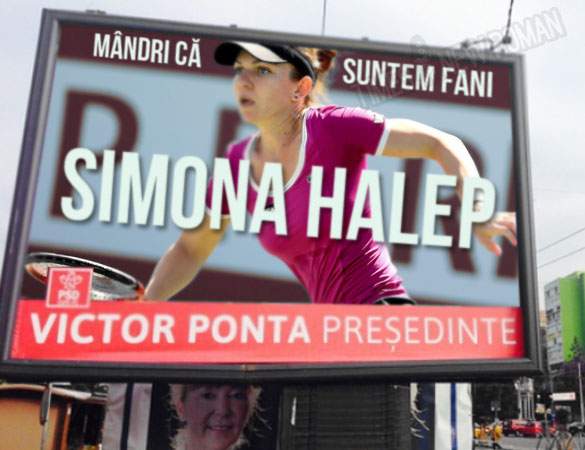 Fotogalerie! Toţi candidaţii la preşedinţie şi-au schimbat afişele după victoria Simonei Halep