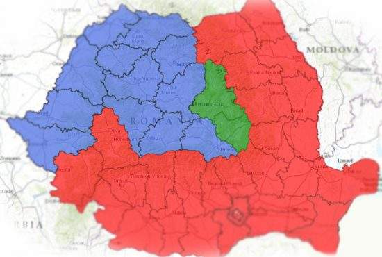 Harta rezultatelor confirmă: Ne-am întors în 1859! Moldova acaparează Muntenia, Oltenia şi Dobrogea