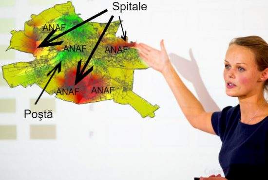 Harta fricii în Bucureşti. Cele mai evitate zone sunt sediile ANAF, Poşta şi spitalele