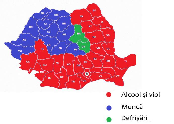 Ceva chiar că e suspect! Harta violurilor coincide perfect cu harta celor care votează PSD!