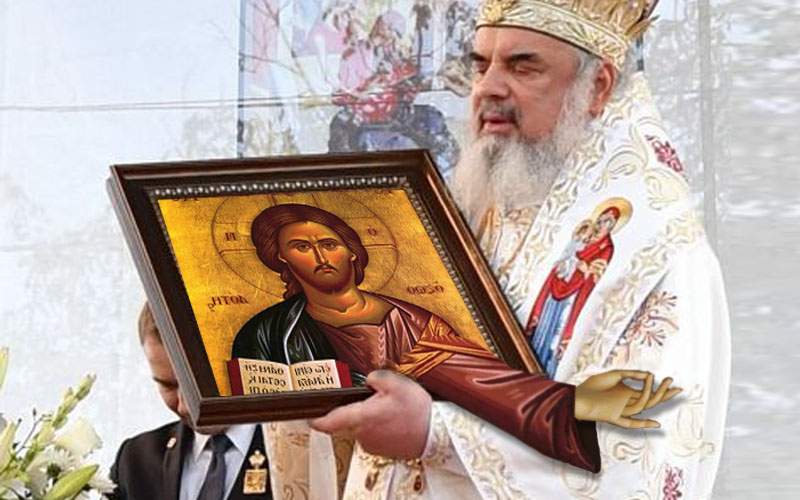 Patriarhul a adus în Catedrală și icoana care plânge după bani, preferata lui