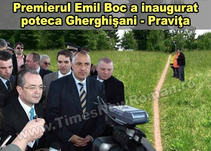 Premierul Emil Boc a inaugurat un tronson de potecă bătătorită