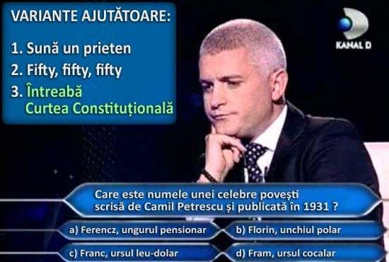 Curtea Constituțională va interveni în timpul concursurilor televizate pentru a valida răspunsurile