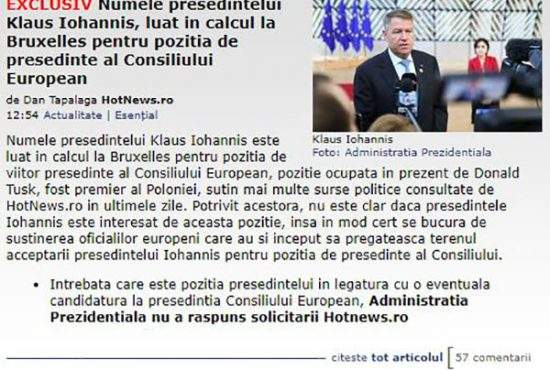 E groasă! Până şi preşedintele Iohannis a primit ofertă de job în străinătate