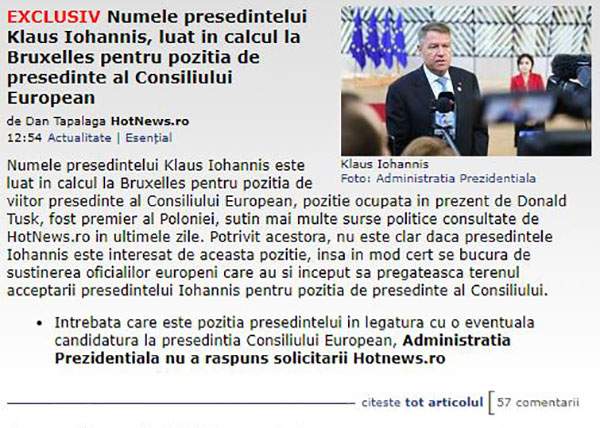 E groasă! Până şi preşedintele Iohannis a primit ofertă de job în străinătate