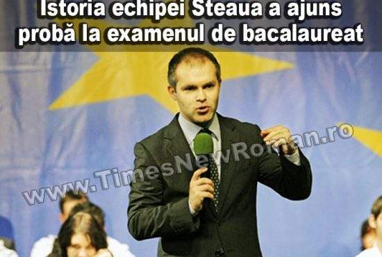 Istoria echipei Steaua, probă la examenul de Bacalaureat